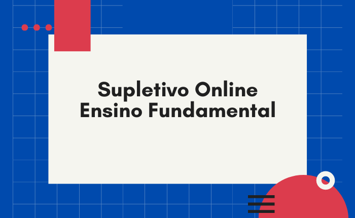 Supletivo Ensino Fundamental A Distância Online