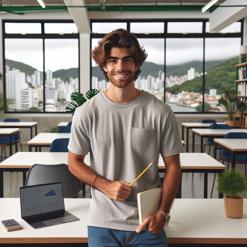 Supletivo Taquara: estudante concentrado em sala de aula, buscando conquistar certificado do MEC até 2026.